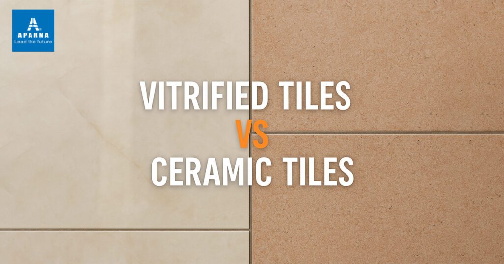 Vitrified tiles vs ceramic tiles flooring comparison image