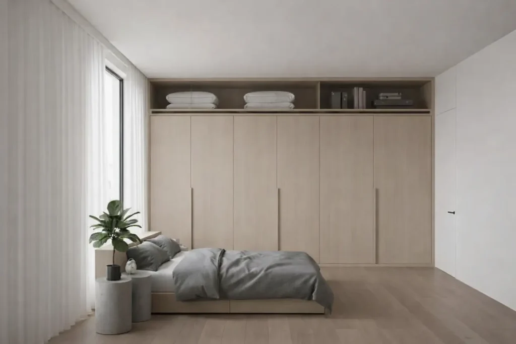 Floor-to-Ceiling Wardrobe with Loft Storage