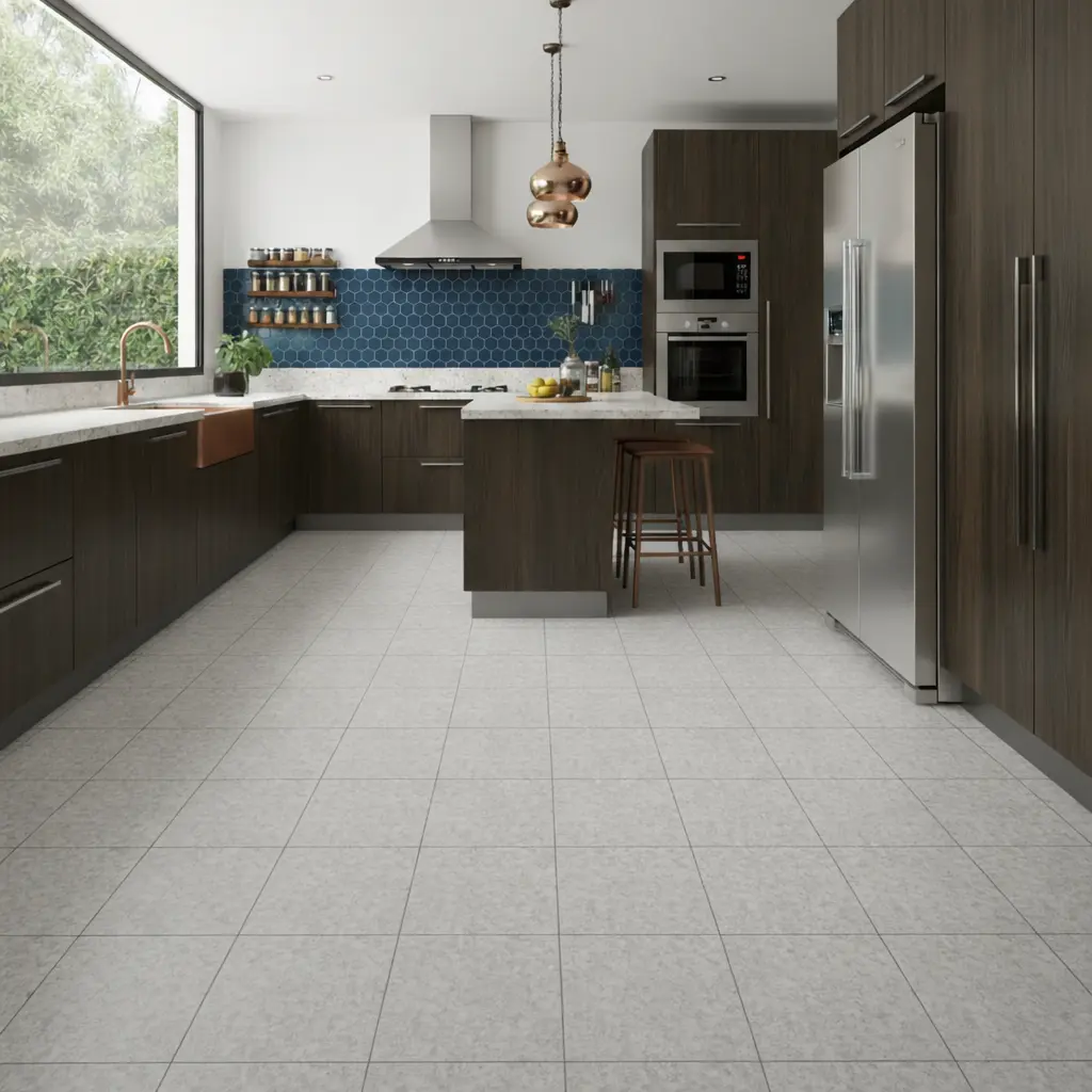 Stone Finish Vitrified Kitchen Floor Tile